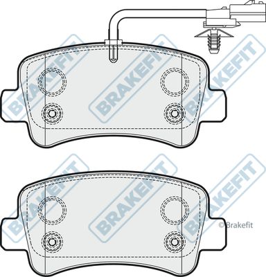 APEC BRAKING Bremžu uzliku kompl., Disku bremzes PD3271